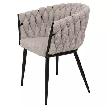 стул ДЖОЛИ 620х530х780мм букле серый