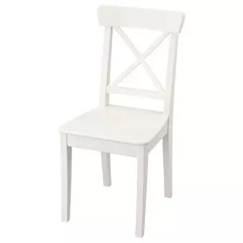 стул Ингольт 400х910х530мм белый массив березы