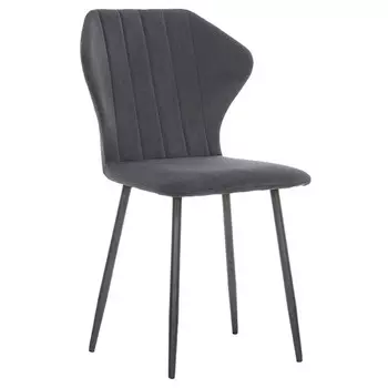 стул Leset Гувер полоса 510х620х890 черный/графит