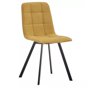 стул Leset Скай Профиль 450х390х890мм черный/горчичный