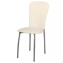 стул ЛИРА 430х510х890мм бежевый иск.кожа металл