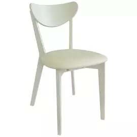стул ЛОФТ 420х450х830мм белый масив березы/иск. кожа