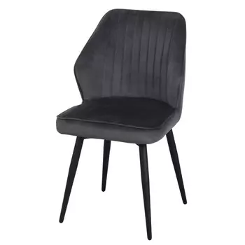 стул МИХАЭЛЬ 530х570х845мм графит/черный ткань/металл