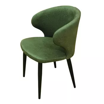 стул-кресло МОНАКО 540х550х820мм джерси грин ткань/металл