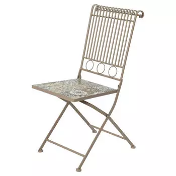стул Мозаика Тулуза 45х38х90см металл складной