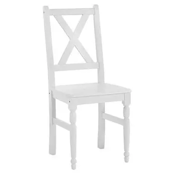 стул Ноа 420?480?920мм массив сосны белый воск