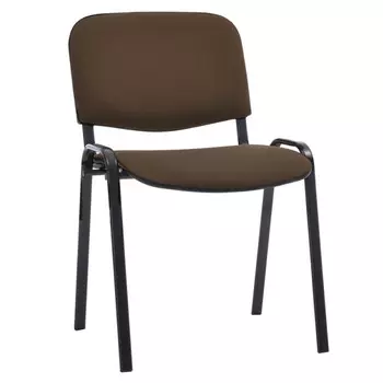 стул офисный Изо 530х600х810мм ткань/металл коричневый/черный