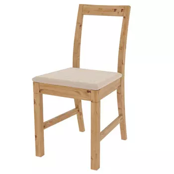стул Питторп 485х405х824мм натуральный/бежевый сосна/ткань