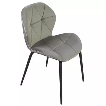 стул RICH 510х540х820мм ткань/металл серый/черный