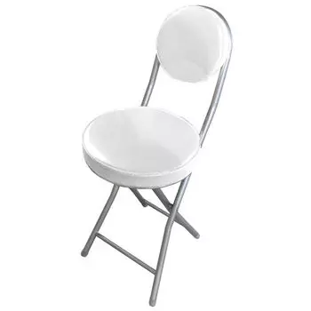 стул складной 41х30х73см металл/иск кожа белый