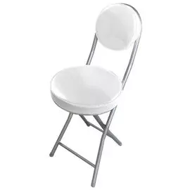стул складной 41х30х73см металл/иск кожа белый