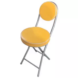 стул складной 41х30х73см металл/иск кожа горчичный