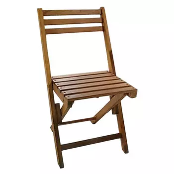 стул складной Bagrem 38х51х82см коричневый акация