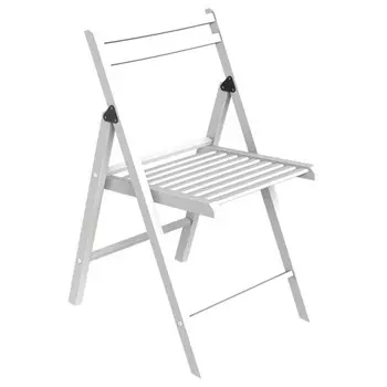 стул складной PEGAS 395х430х800мм дерево белый матовый