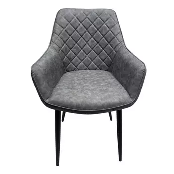 стул SOFY 600х580х860мм искусственная кожа/металл серый