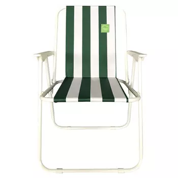 стул туристический складной 47х51х75см с подлокотниками в полоску в асс-те