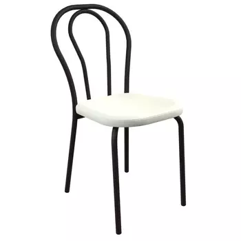 стул ВЕНА 535х405х850 мм белый/черный иск.кожа/металл