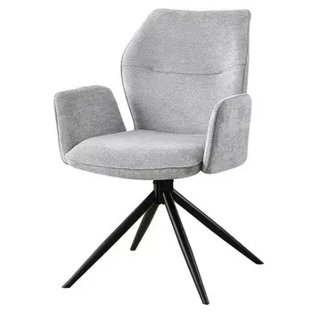 стул ЗУМБА 600х600х865мм с поворотно-возвратным механизмом шенилл серый