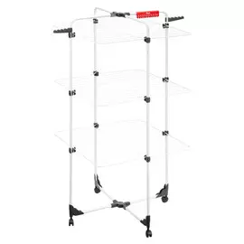 сушилка для белья VILEDA Миксер 3 30м колесики напольная сталь, пластик