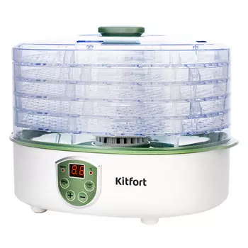 сушилка для овощей и фруктов KITFORT КТ-1902 250Вт 5 ярусов белый