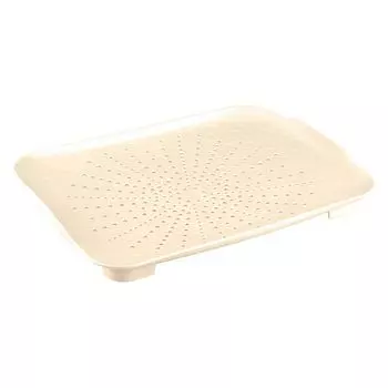 сушилка для посуды PHIBO 34,7х27х4см пластик бежевый