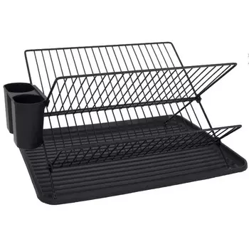 сушилка для посуды TODELIA Compact 2-х ярусная 42,5х31,5х24см с поддоном нерж.сталь