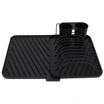 сушилка для посуды TODELIA Compact 43х31х10см с поддоном нерж.сталь, полипропилен