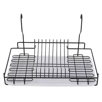 сушка для посуды для рейлинга TODELIA с поддоном 440х270х260мм черный матовый