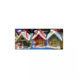 сувенир с подсветкой Сахарный домик 7см с RGB светодиодом