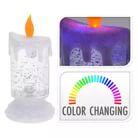 сувенир с подсветкой Свеча 18см меняет цвет на батарейках