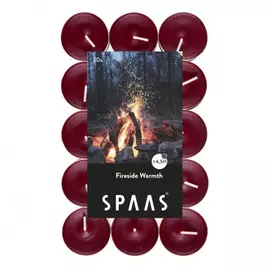 свеча чайная SPAAS Тепло костра 30шт. 4х1,6см 4,5ч/г ароматизированные