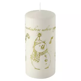 свеча Deco Christmas Снеговик 12х5,6см белая