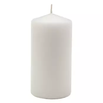 свеча-столбик Lumi 7х18см 43ч/г белая без аромата