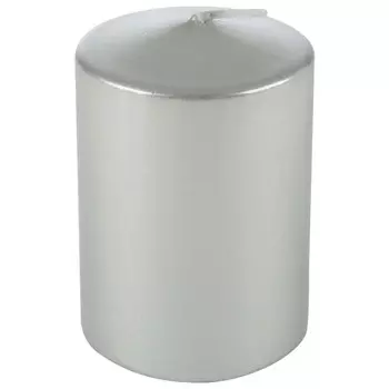 свеча-столбик ВОЛШЕБНАЯ СТРАНА Glow 8х5,6см серебро 16ч/г без аромата