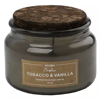 свеча в банке ВЕЩИЦЫ Tobacco&Vanila 10х6,5см 28ч/г ароматизированная