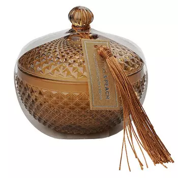 свеча в шкатулке ВЕЩИЦЫ Mango&Peach 9х8см 12ч/г ароматизированная