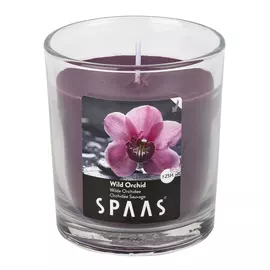 свеча в стакане SPAAS Дикая орхидея 7х8,3см 25ч/г ароматизированная