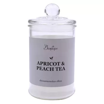 свеча в стакане ВЕЩИЦЫ Apricot&amp;Peach Tea 6х11см 25ч/г ароматизированная