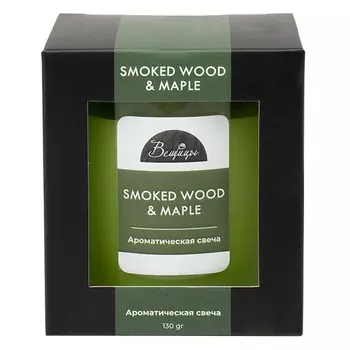 свеча в стакане ВЕЩИЦЫ Smoked Wood&Maple 7х7,8см 20ч/г ароматизированная