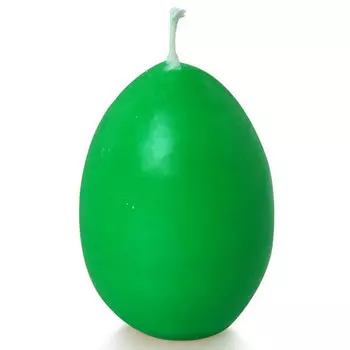 свеча Яйцо 3,5х7см 5ч/г без аромата зеленый