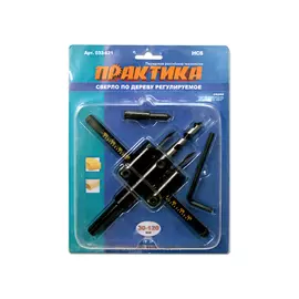 сверло по дереву ПРАКТИКА 30-120мм регулируемое