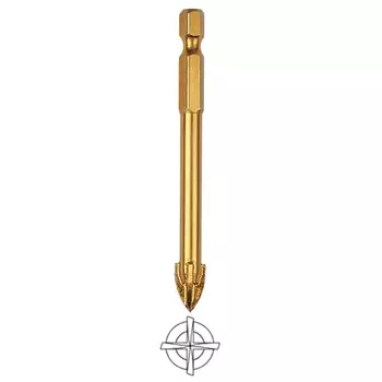 сверло по кафелю FIT 8х76мм 4-х гранное