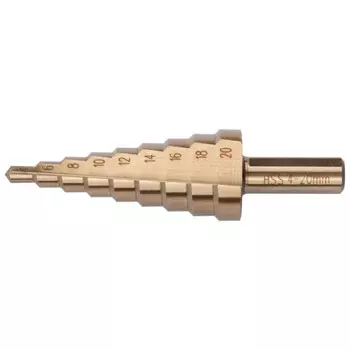 сверло по металлу FIT ступенчатое 4-20мм 9 ступеней