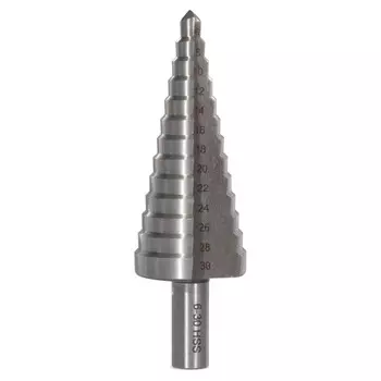 сверло по металлу VIRA ступенчатое 6-30мм шаг 2мм 13 ступеней