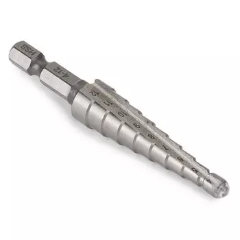 сверло по металлу RAGE by VIRA ступенчатое с шестигранным хвостовиком 4-12мм
