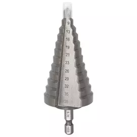 сверло по металлу VIRA ступенчатое с шестигранным хвостовиком 6-38мм