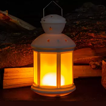 светильник-фонарь интерьерный ARTSTYLE LED 1Вт с эффектом пламени свечи белый