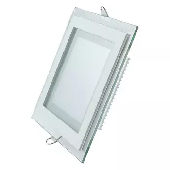 светильник GAUSS Glass кв 12Вт 900Лм 3000K 185-265В IP20 монт 130х130 с дек стек LED