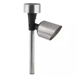 светильник на солнечной батарее UNIEL SPOT 3Вт IP44 SET24 серебристый