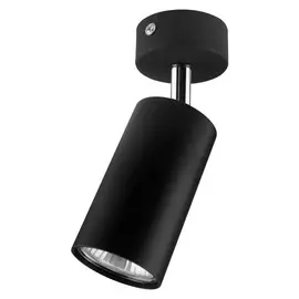 светильник накладной DE FRAN Kraz GU10 220В 60Вт поворотный графит/хром